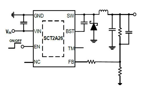 5.5V-100V Vin，4A峰值限流，高效异步降压DCDC转换器