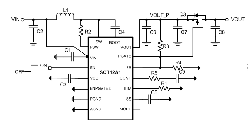 2.7V-14V输入，30W高效全集成同步升压DCDC转换器， 具有输出断开控制